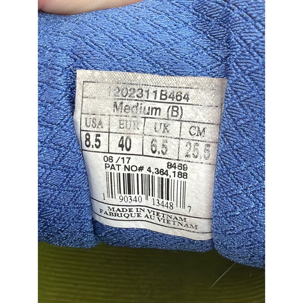 Brooks Adrenaline GTS 17 Blue Lime Green Running Shoes Womens 8.5 1202311B464 - Picture 8 of 9